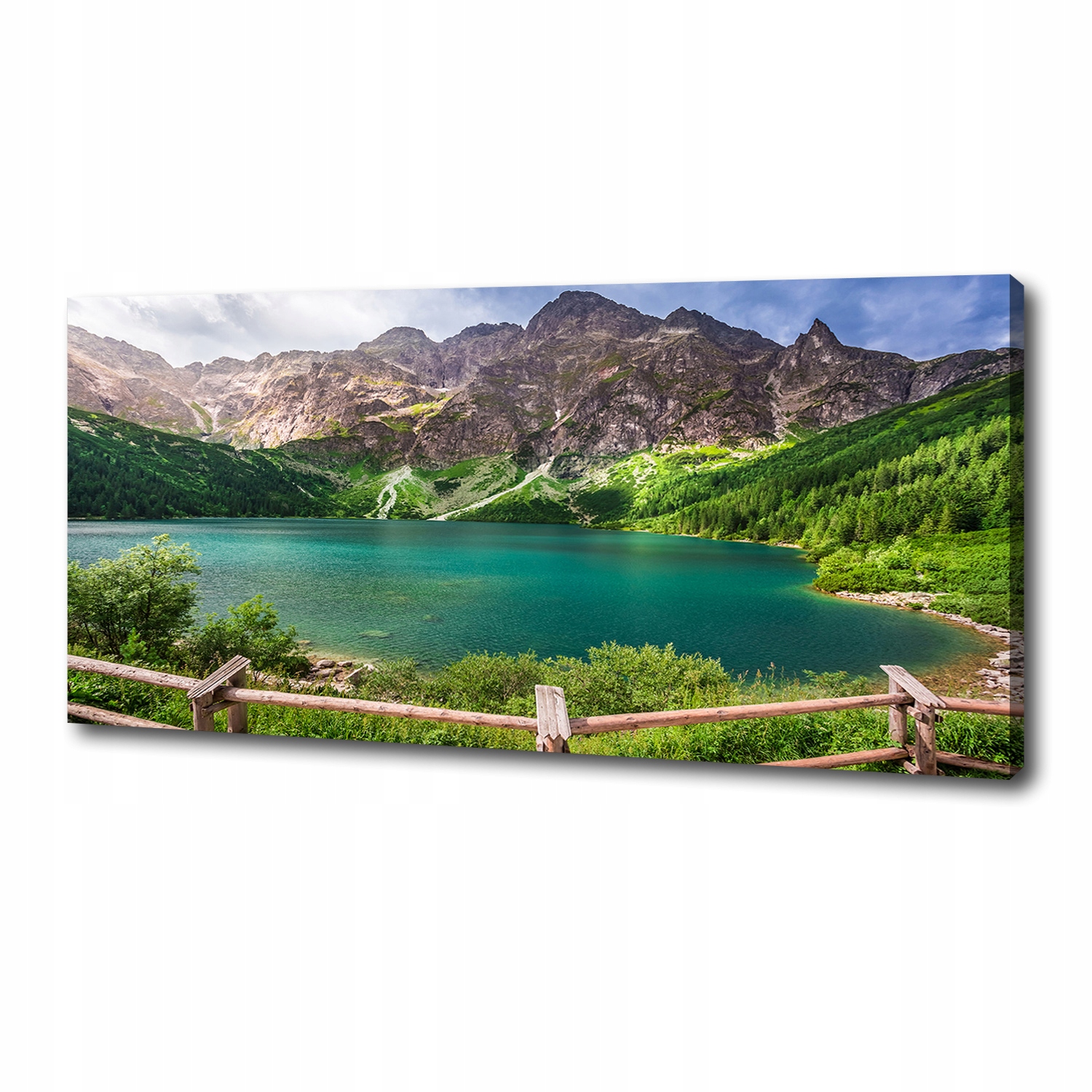

Foto obraz na płótnie Morskie oko Tatry 125x50 cm