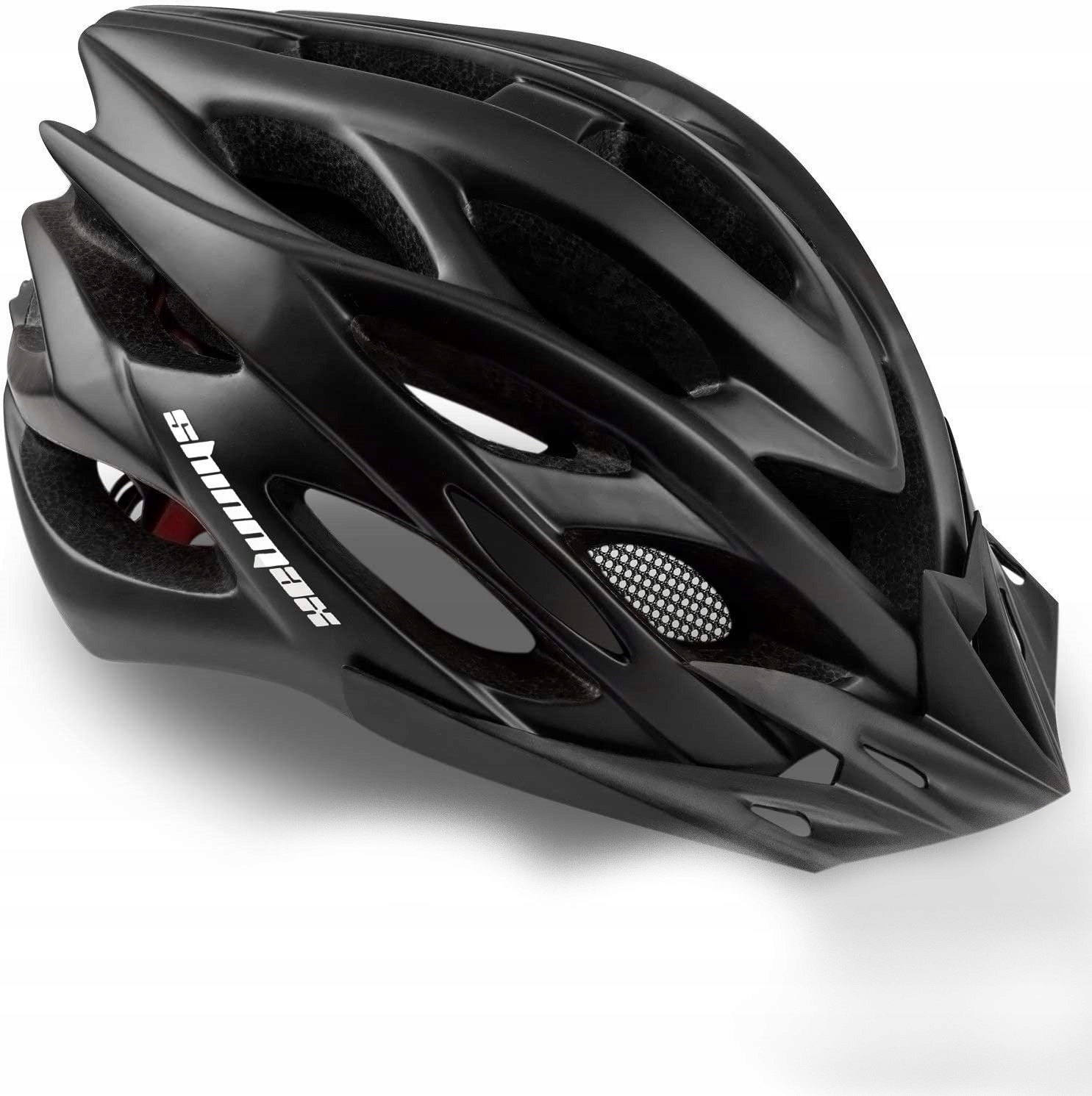 Černá Led nastavitelná cyklistická přilba s odnímatelným kšiltem