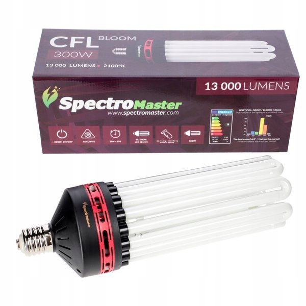 

Lampa Cfl 300W Spectromaster 8U-2100K Kwitnienie