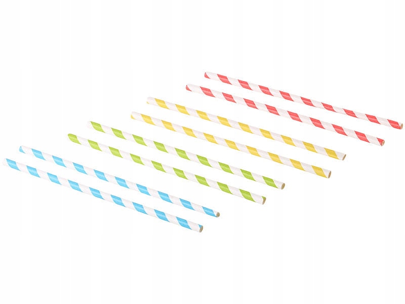 Słomki papierowe, eko, bio 100 szt. 4 kolory Kod producenta NC2439