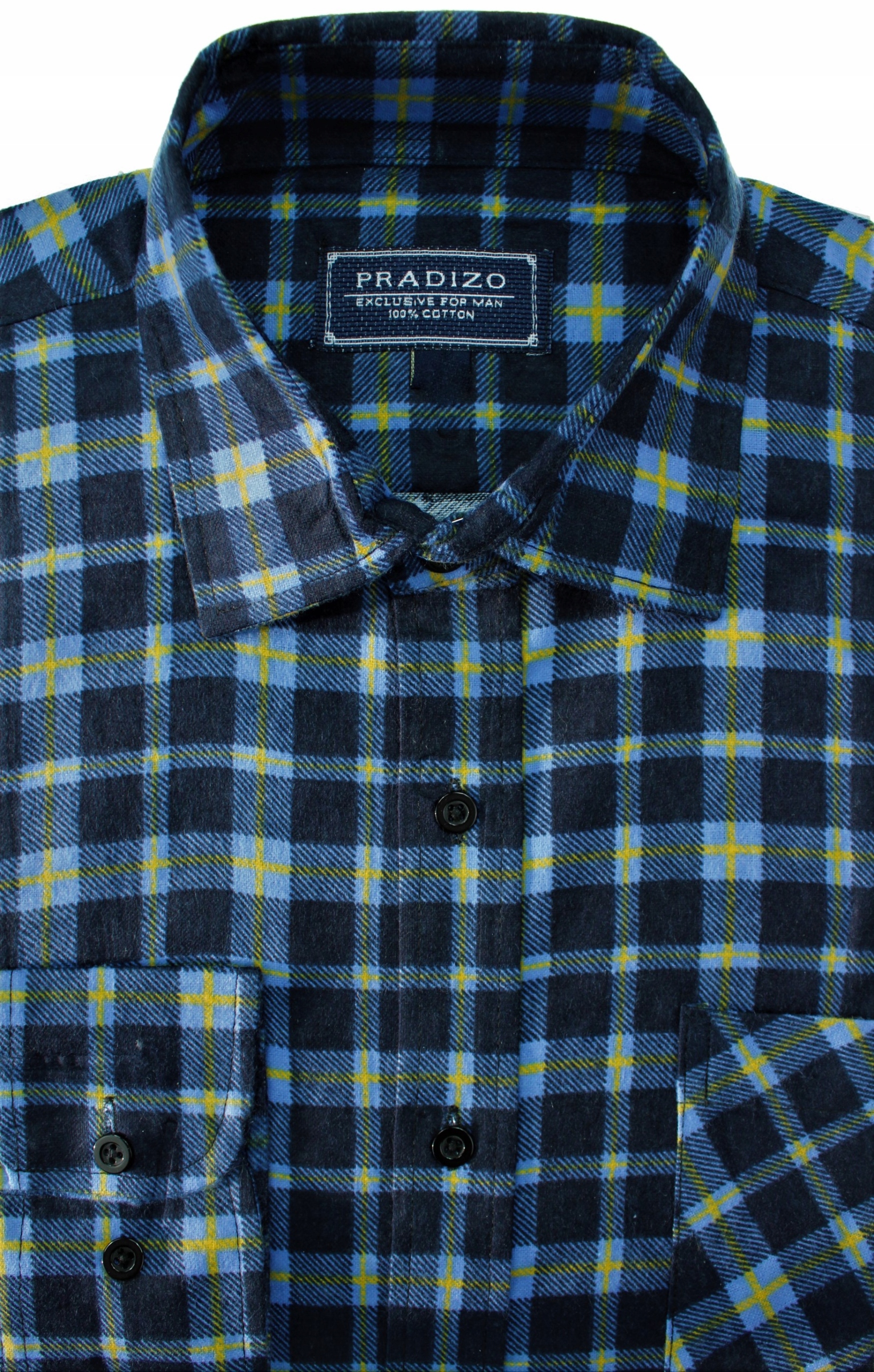 

Koszula Flanelowa Męska Flanela W Kratę XXL F26