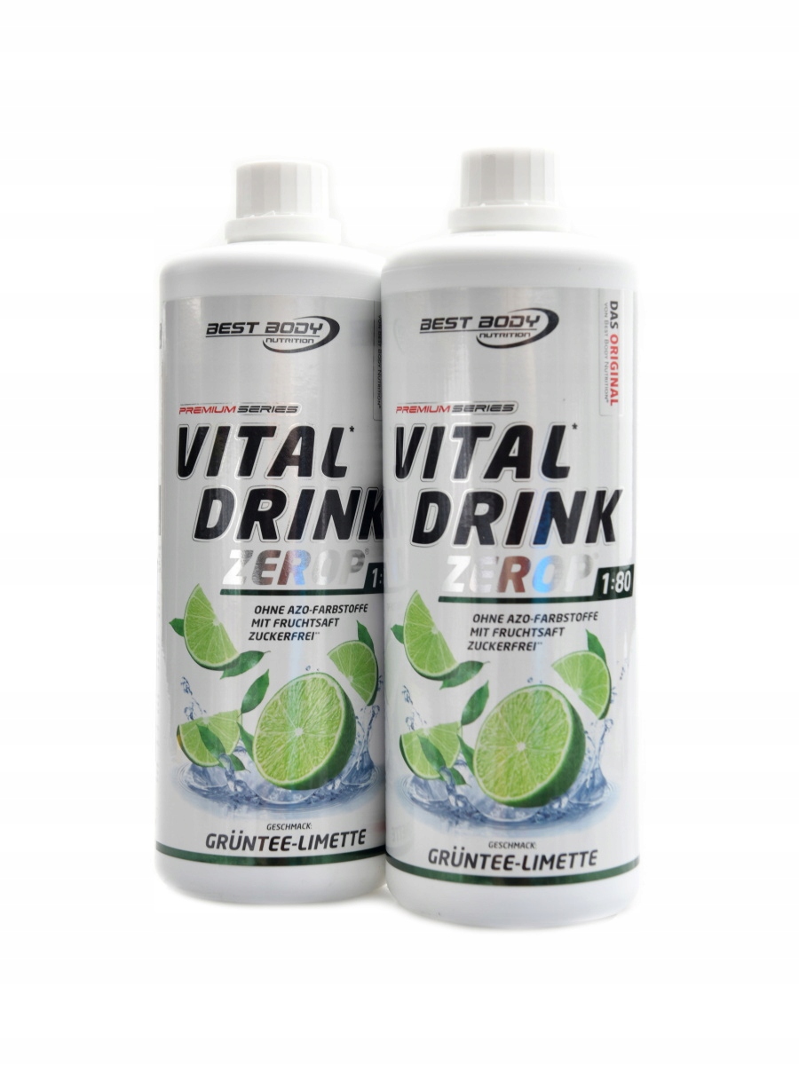 Levně Vital drink Zerop 2 x 1000 ml zelený čaj s limetou Duopack