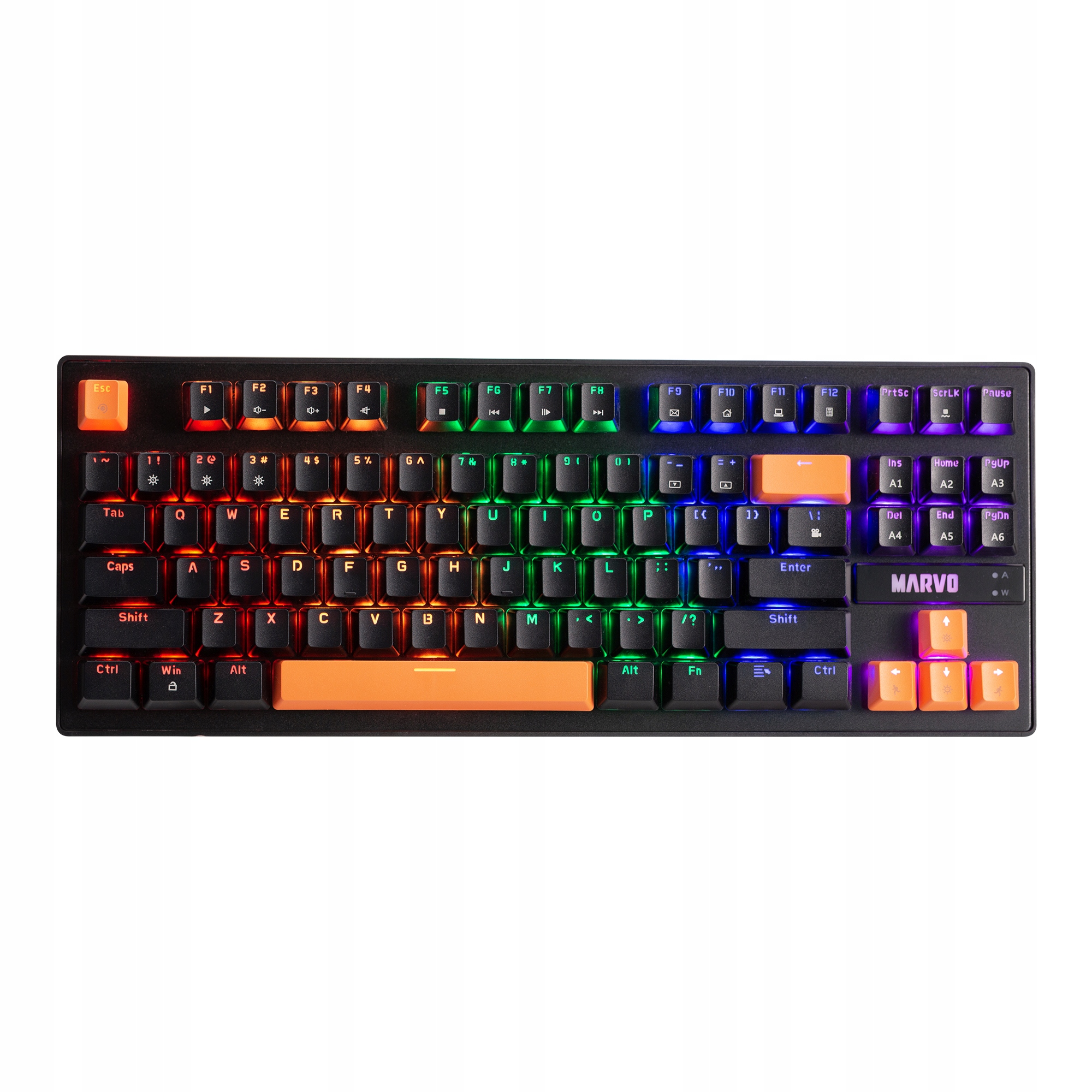 Klawiatura mechaniczna Saber-87 MARVO KG980B RGB HOT SWAPPABLE TKL