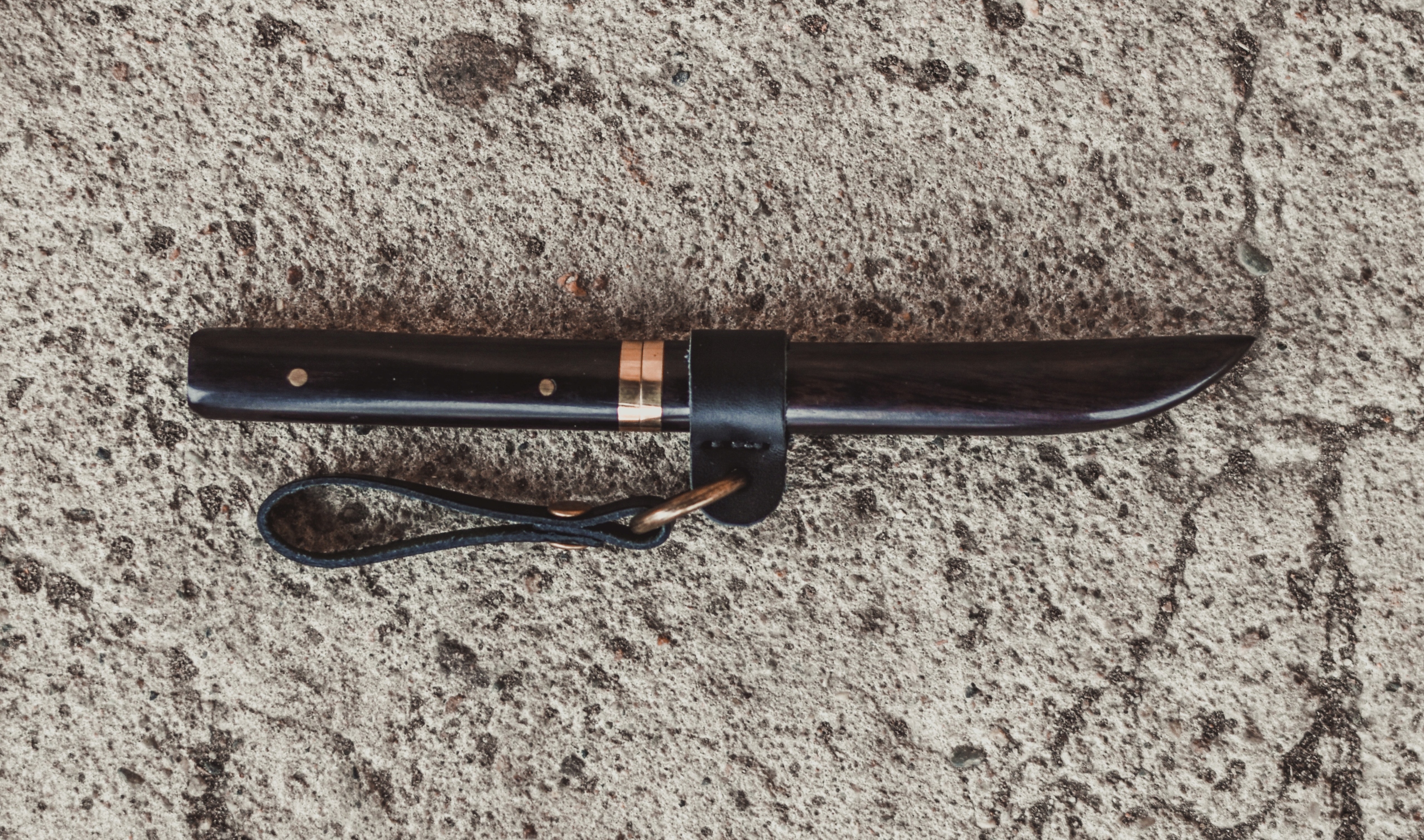 Nůž Katana Ocel Damascénský Ostrý Japonský Samuraj