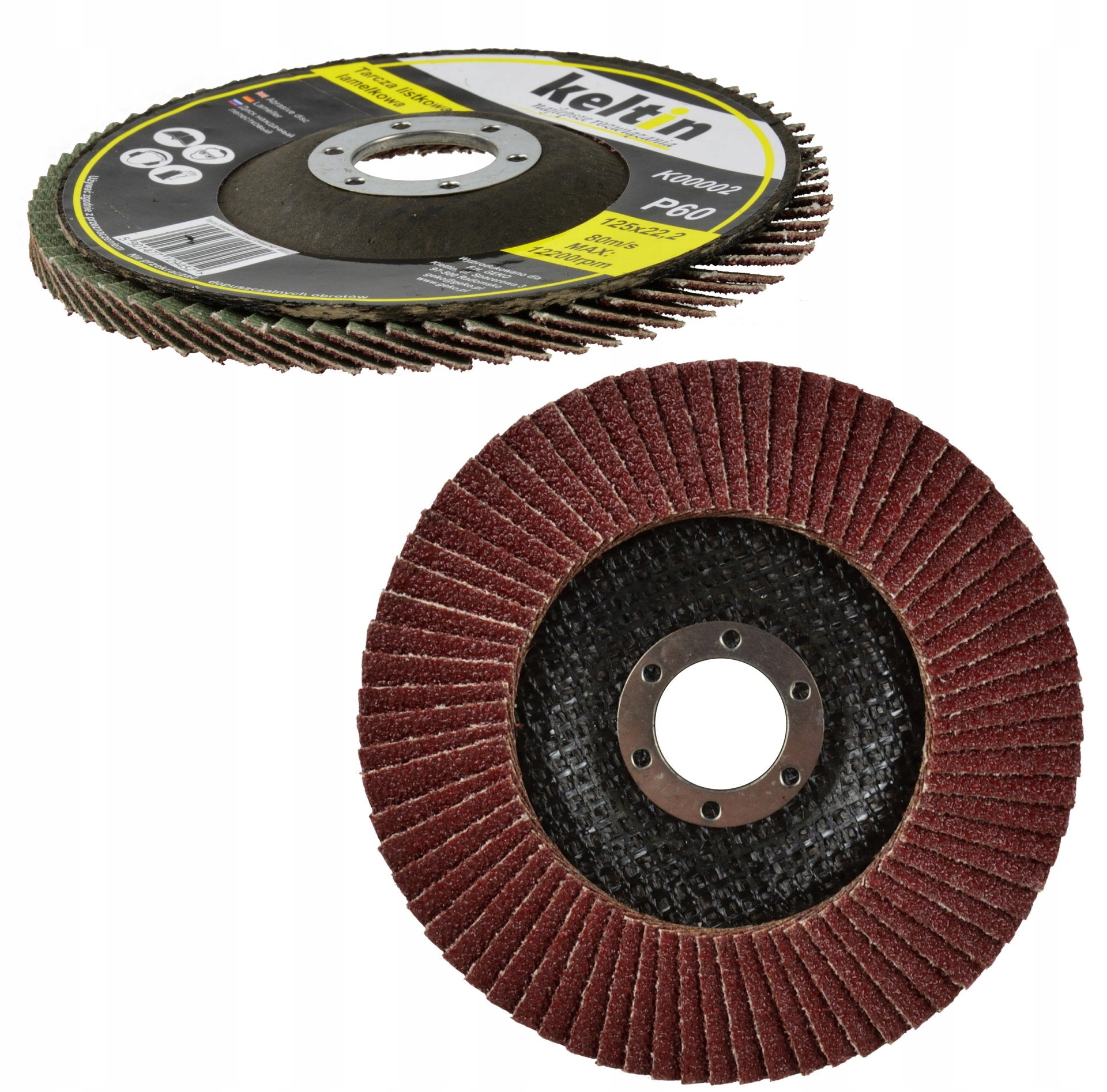 

Tarcza listkowa lamelkowa ściernica 125mm P60