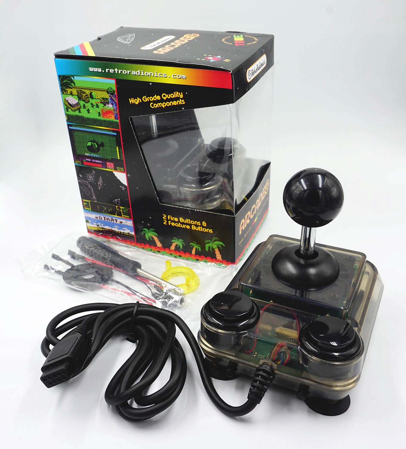 ArcadeR --- nový joystick --- Zx Spectrum Commodore Atari Amiga