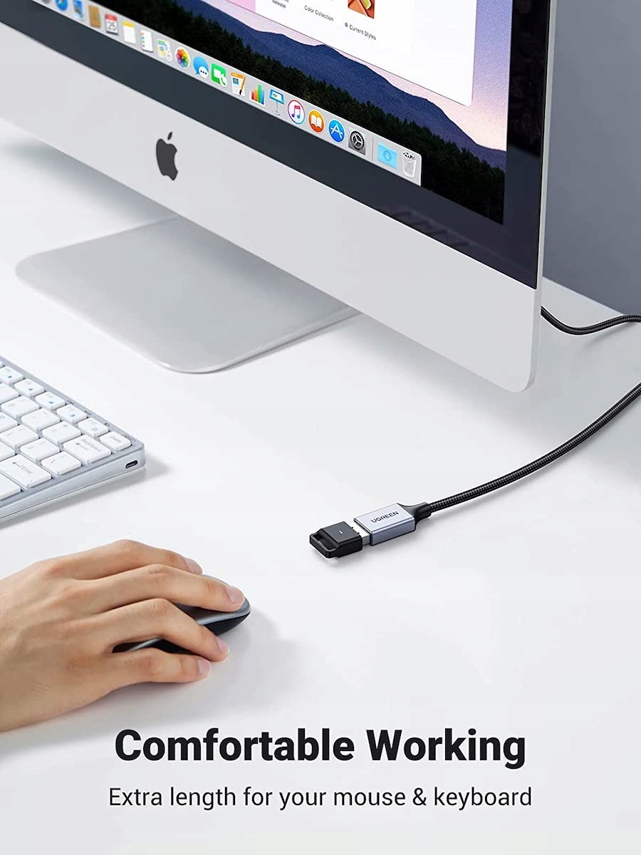 Przedłużacz USB 3.0 A-A M-F USB 3.1 Gen 1 Premium, Oplot, 5m Marka Ugreen