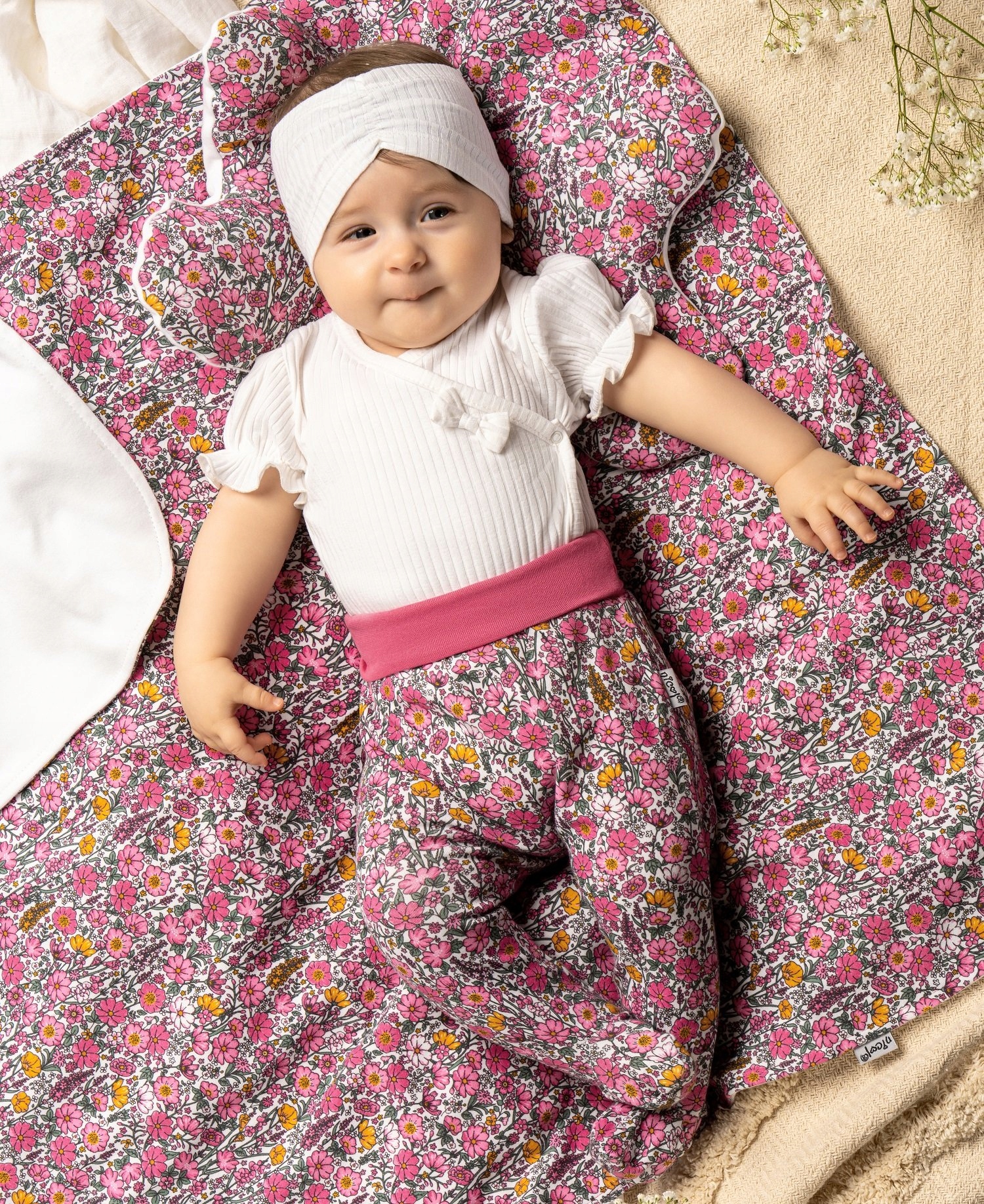 Śpiochy niemowlęce dla dziewczynki Nicol Lea Materiał dominujący bawełna