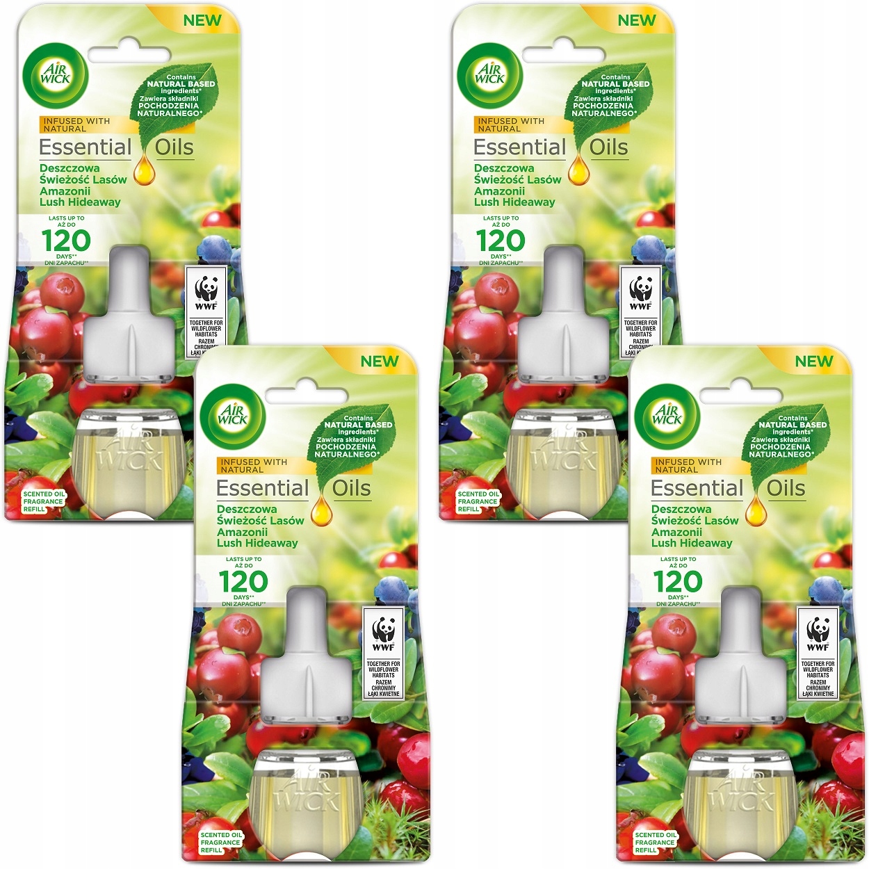 

Air Wick Odświeżacz Elek Desz Świ 4*19ml Zapas Wkł