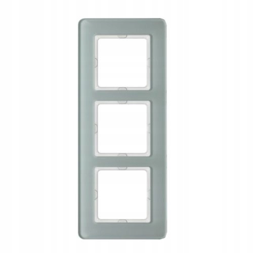 Rámček 3-násobný, trojitý, sklo biele, Q.7; 10136079, Berker od Hager