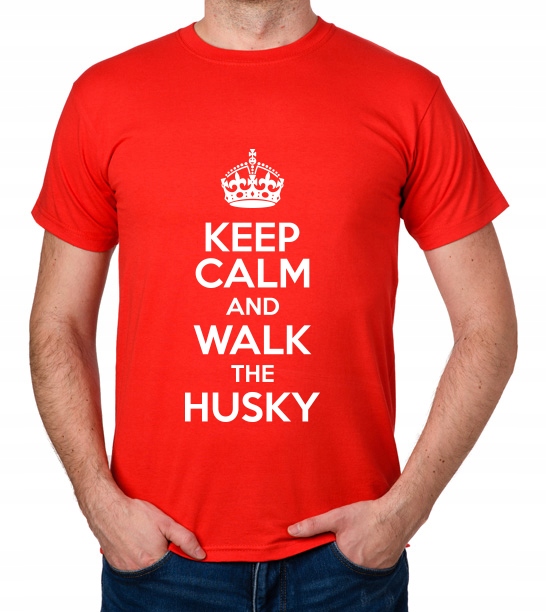 koszulka KEEP CALM AND WALK THE HUSKY prezent