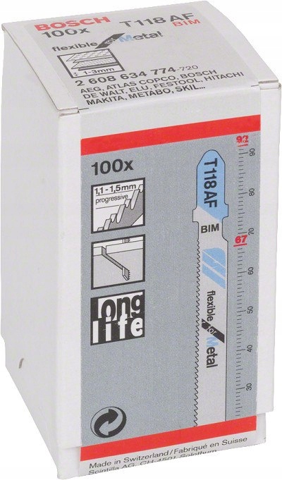 BRZESZCZOT DO WYRZYNARKI T118AF 100SZT. Seria 2608634774