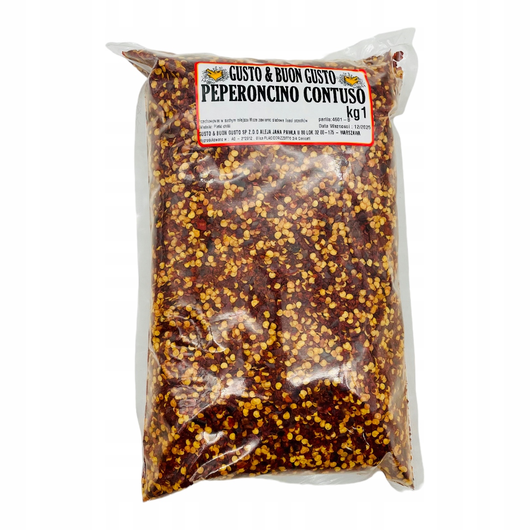 Peperoncino přímo z Itálie. Aromatické a intenzivní. Velký balíček 1 kg