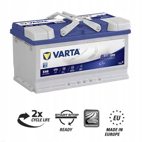 Batteria Auto Varta Blue Dynamic 75Ah 730A - EFB, 12V, Per Auto E Veicoli