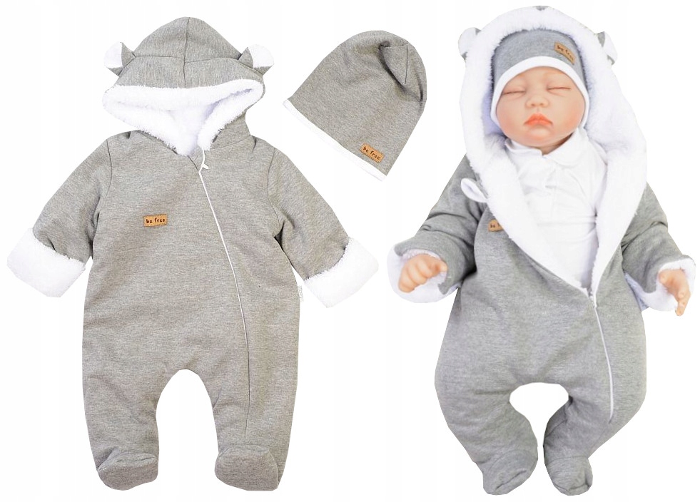 

Kombinezon Pajac Komplet Ocieplany Czapka 68 L500B