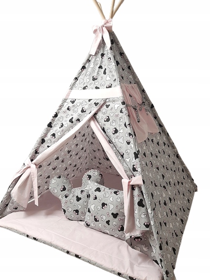 

Namiot Tipi Wigwam Duży Poduszki Mata Stabilizator