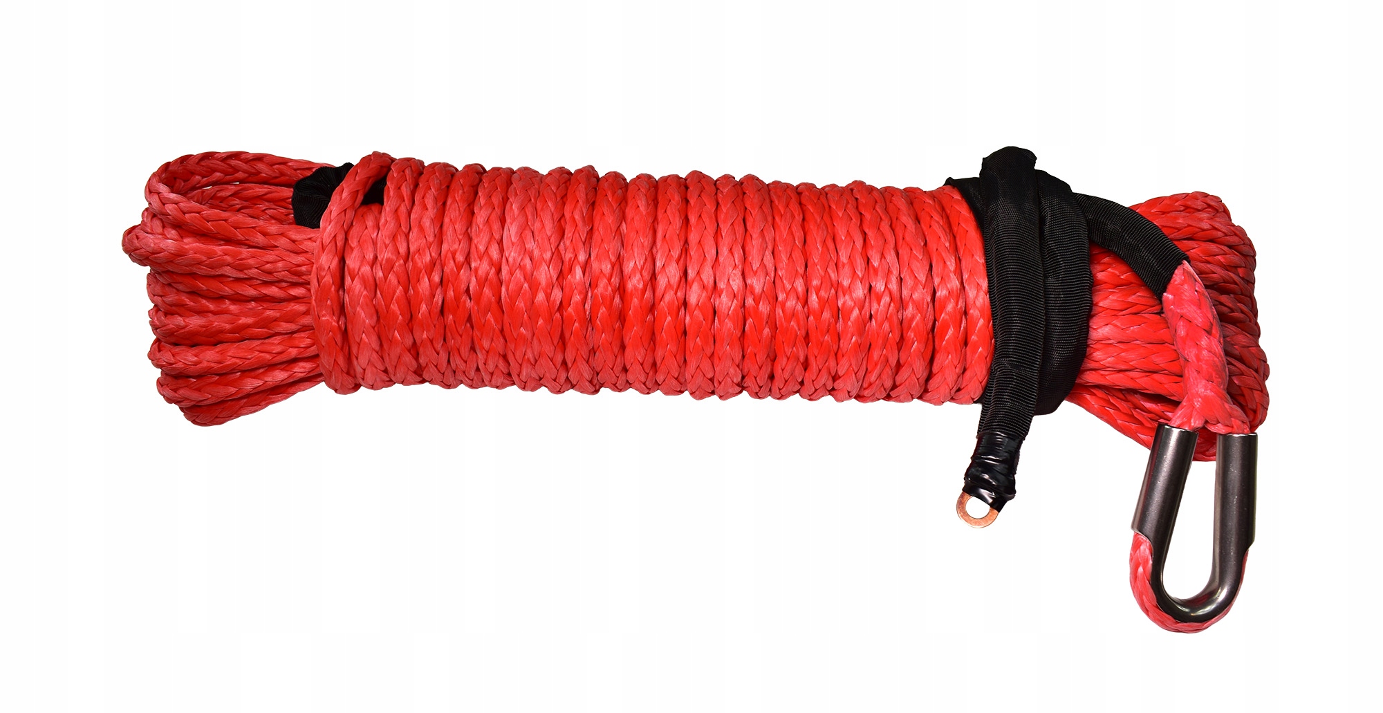 Syntetické lano pre navijak Off Road 12 mm x 25 m, farba červená