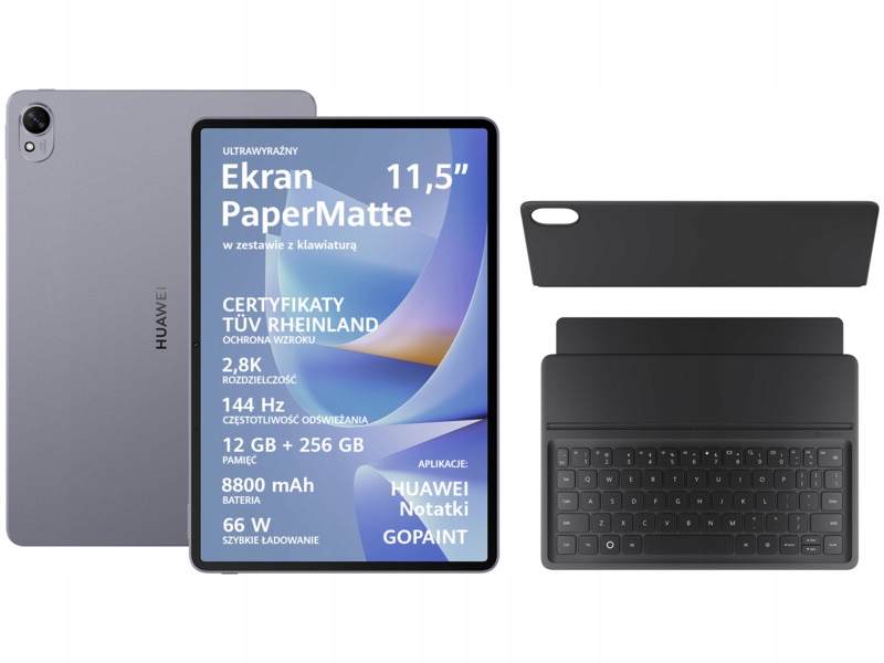 Tablet Huawei Matepad 11.5 S 2026 12/256 Gb Wi-Fi Szary Klawiatura