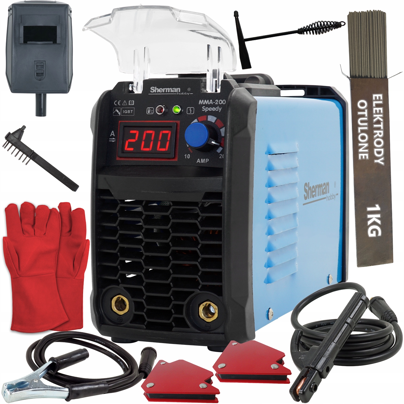

Spawarka Mma Sherman speedy 200A Igbt Zestaw 230v