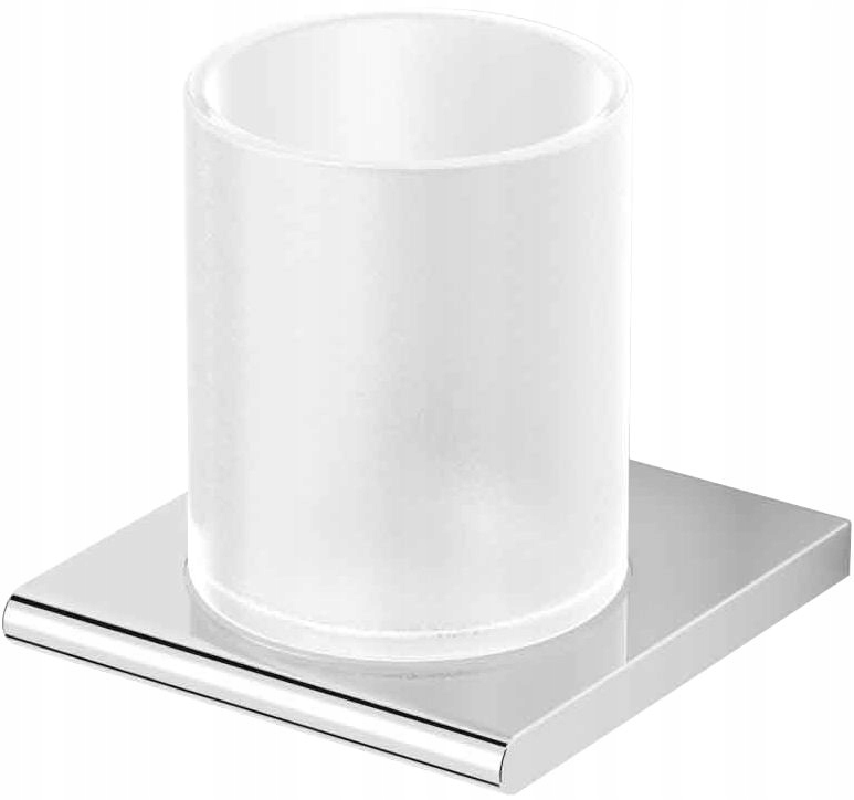 Koupelnový hrnek sklo s matným úchytem Stella 12.411