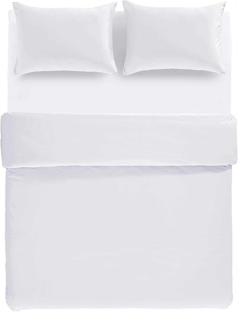 Komplet pościeli biały 225 x 220 cm Bawełna bawełna 100% Stan opakowania oryginalne