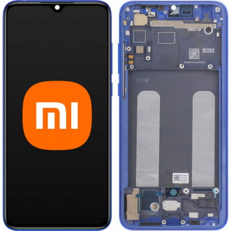 Org LCD displej Xiaomi Mi 9 Lite Modrý (blue) S Rámčkom