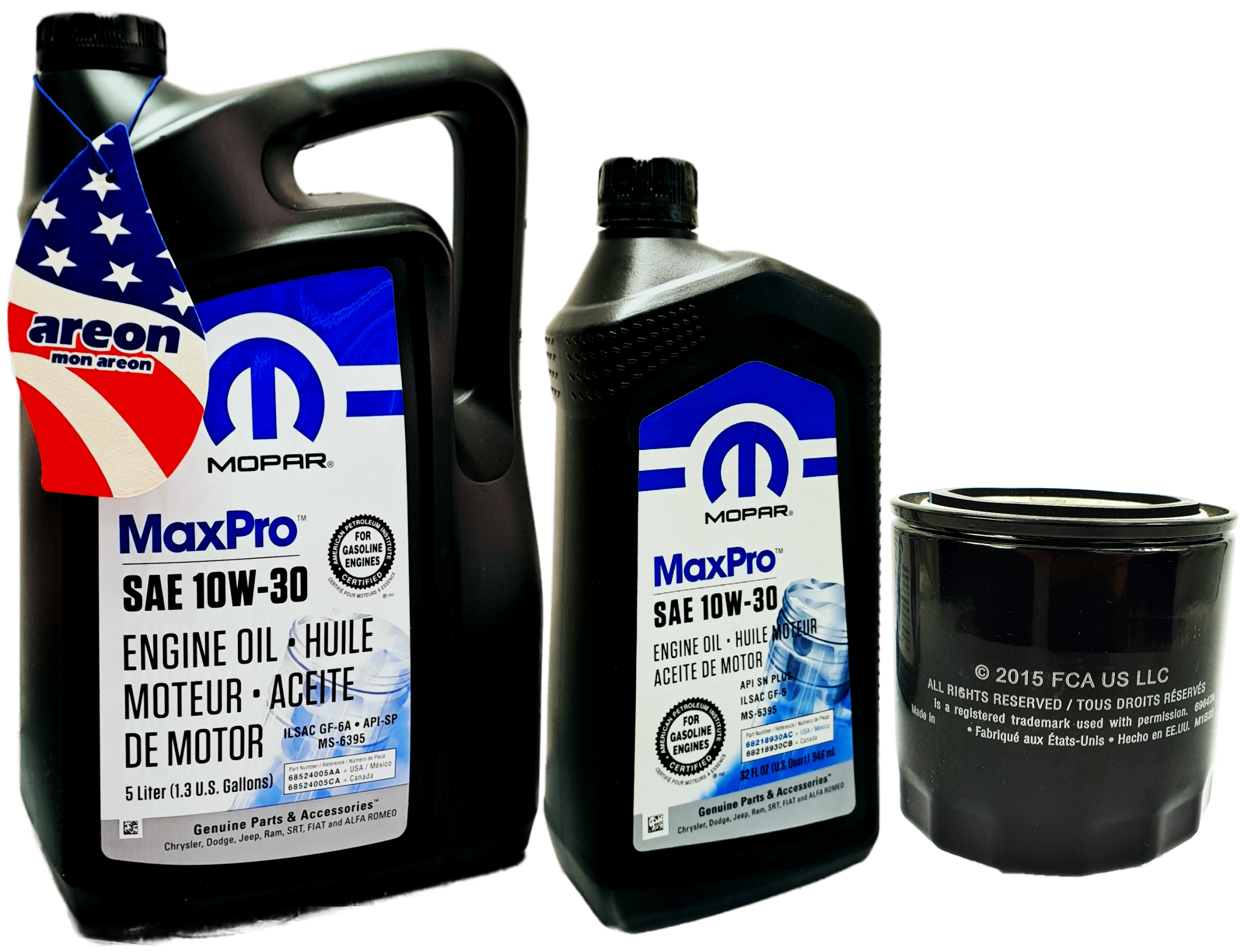 MOPAR 10W30 6L + FILTR 05281090AB JEEP RAM DODGE