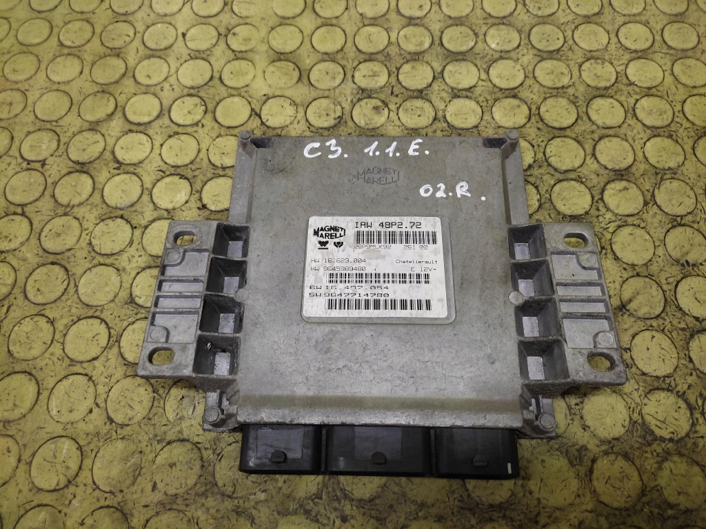 CITROEN C3 control unit of the engine 9647714780