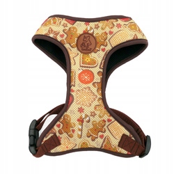 Levně Beztlakové postroje pro psa Skořicové perníčky Psiakrew S