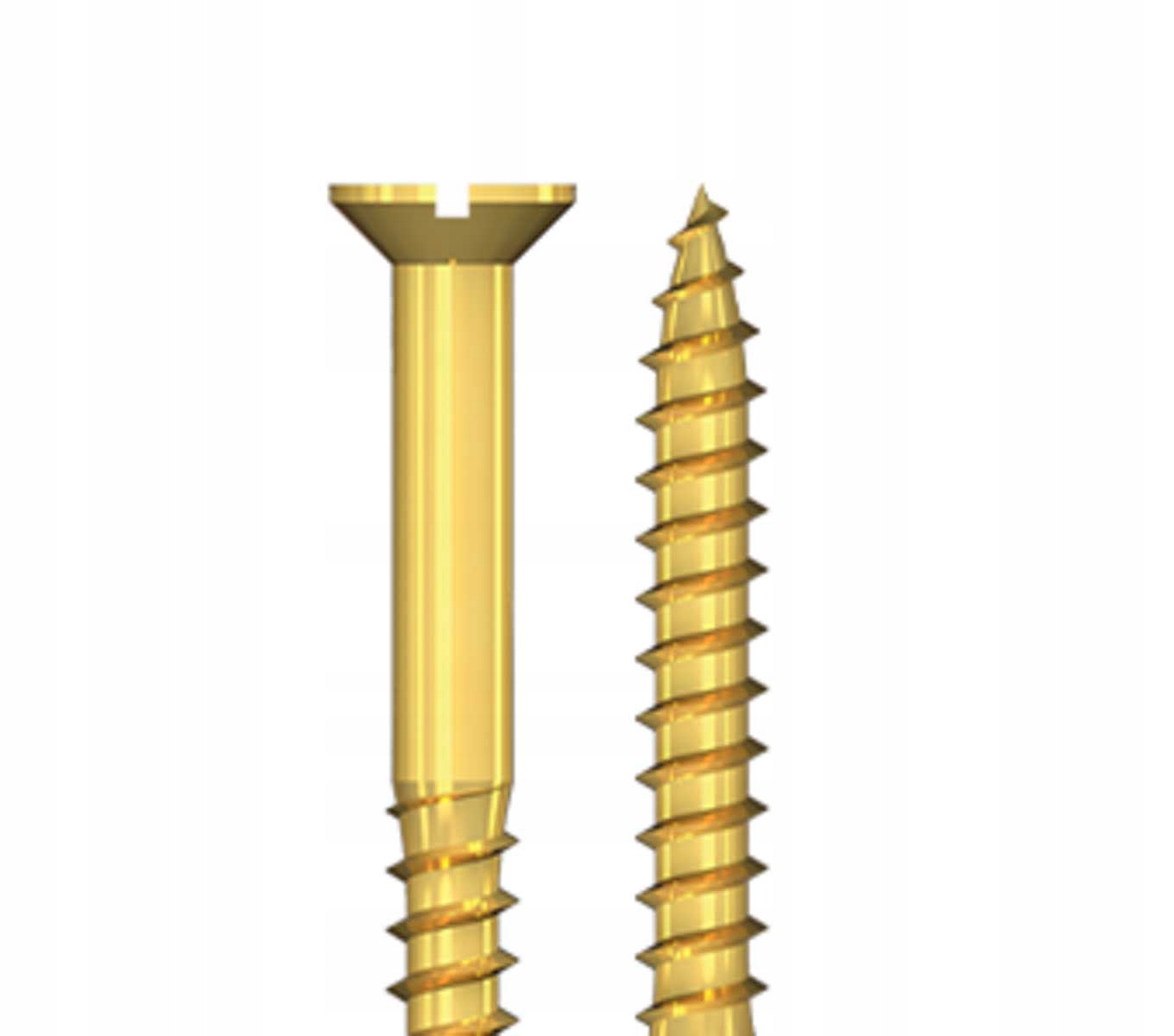 Wkręty mosiądz Reisser 2,5x25, łeb stożkowy DIN 97 Marka inny