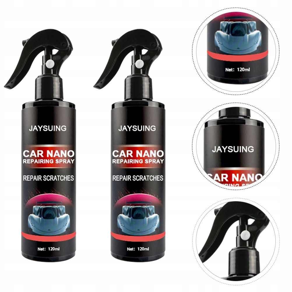 2szt Car Nano Repair Spray Wosk Samochodowy 120ml*2