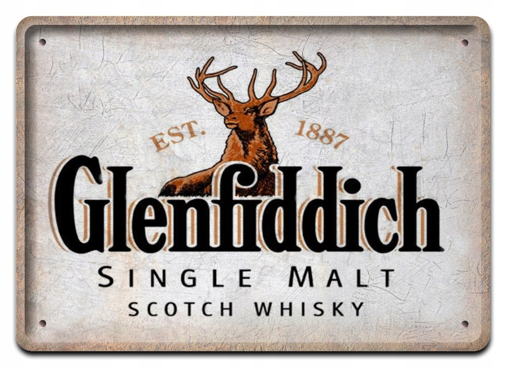 

Whiskey Plakat Metalowy Szyld Retro Vintage #11566