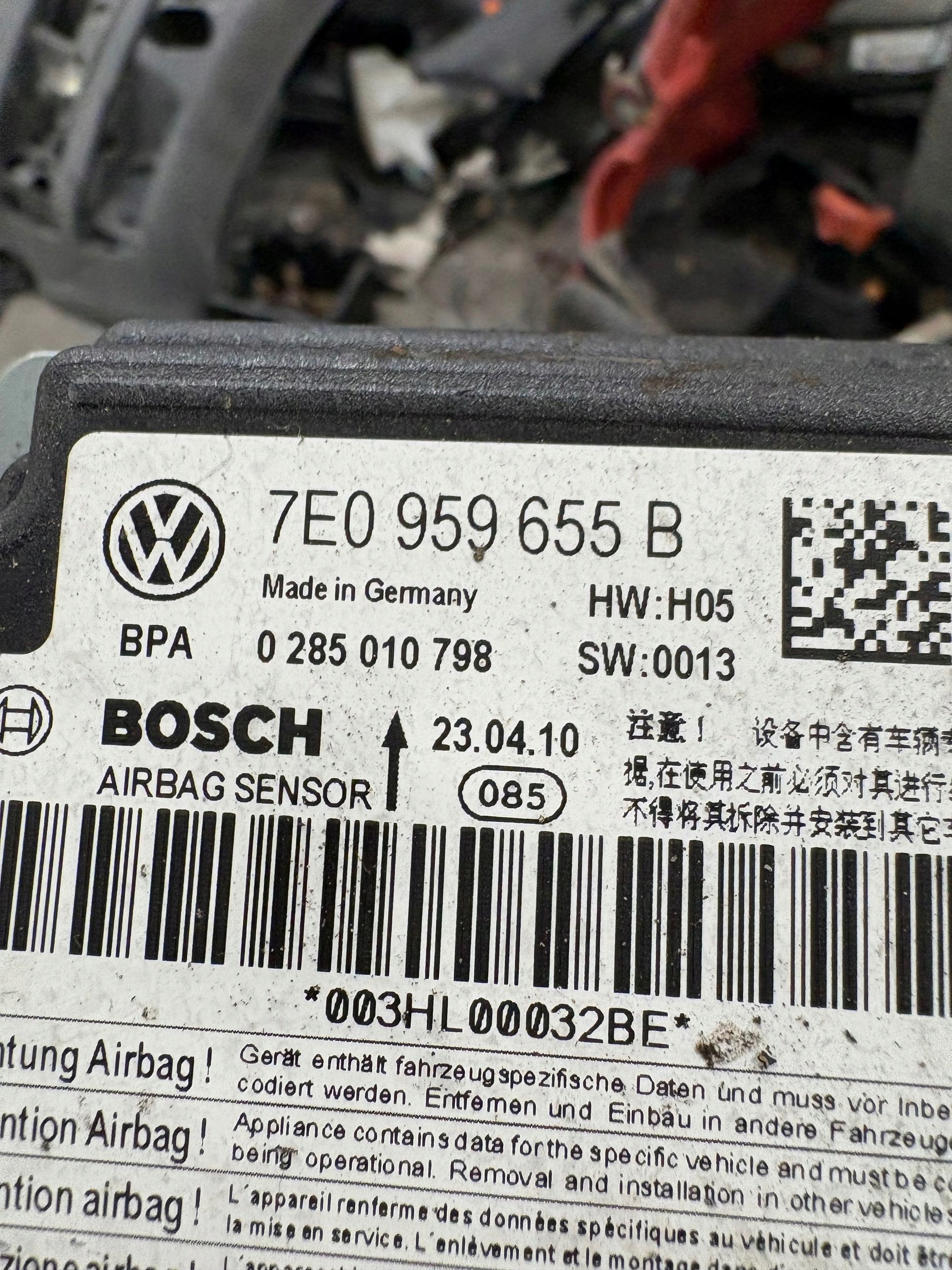 Блок airbag Подушки volkswagen T5