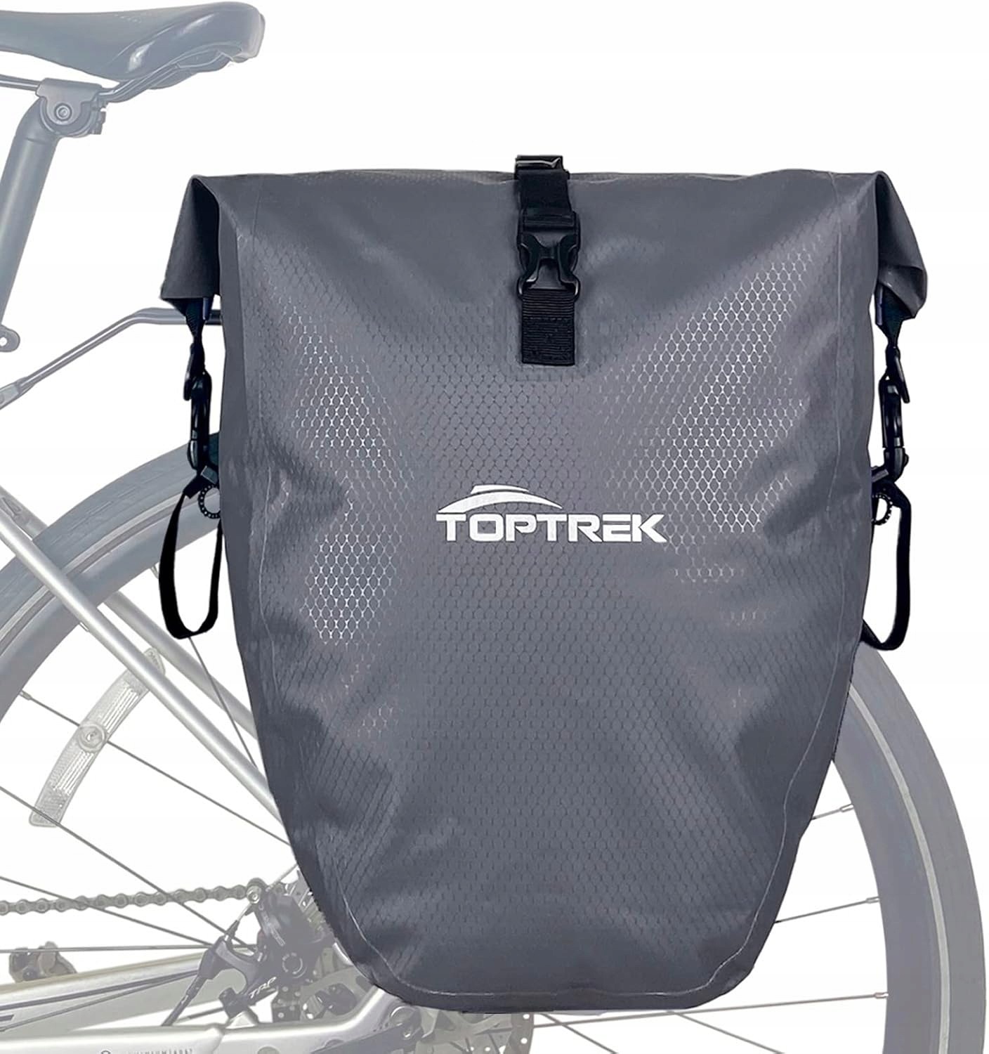 Toptrek Taška na nosič jízdních kol 23-28L voděodolná, šedá