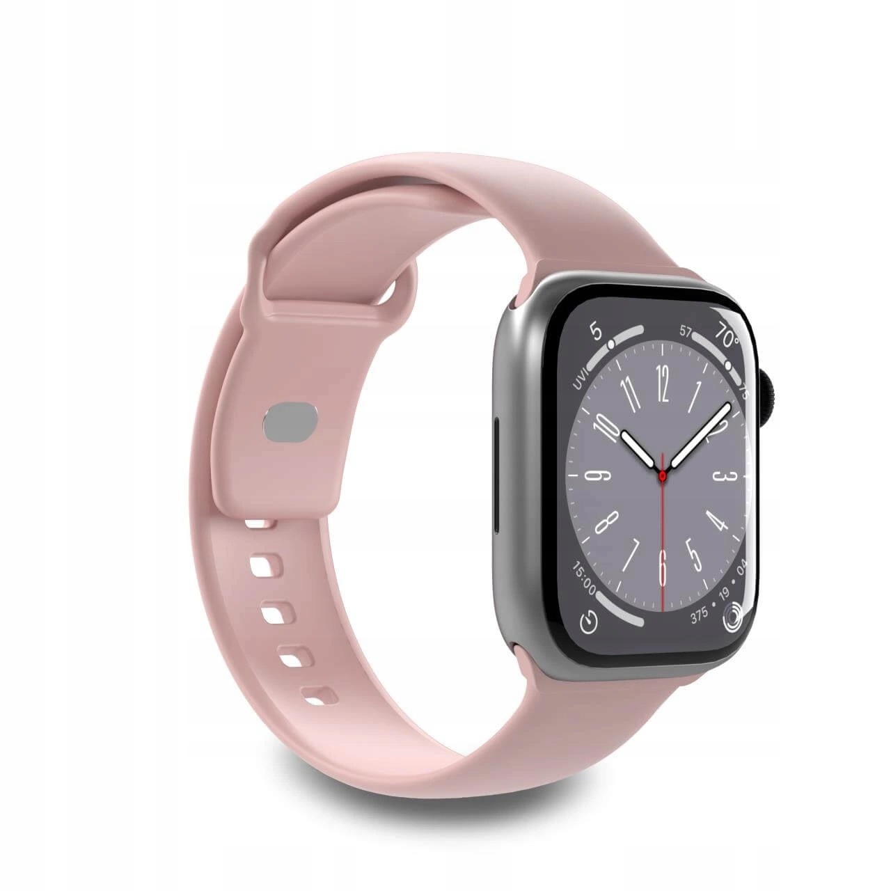 Pasek silikonowy Puro Icon do Apple Watch 38 40 41 mm różowy (2 szt.)