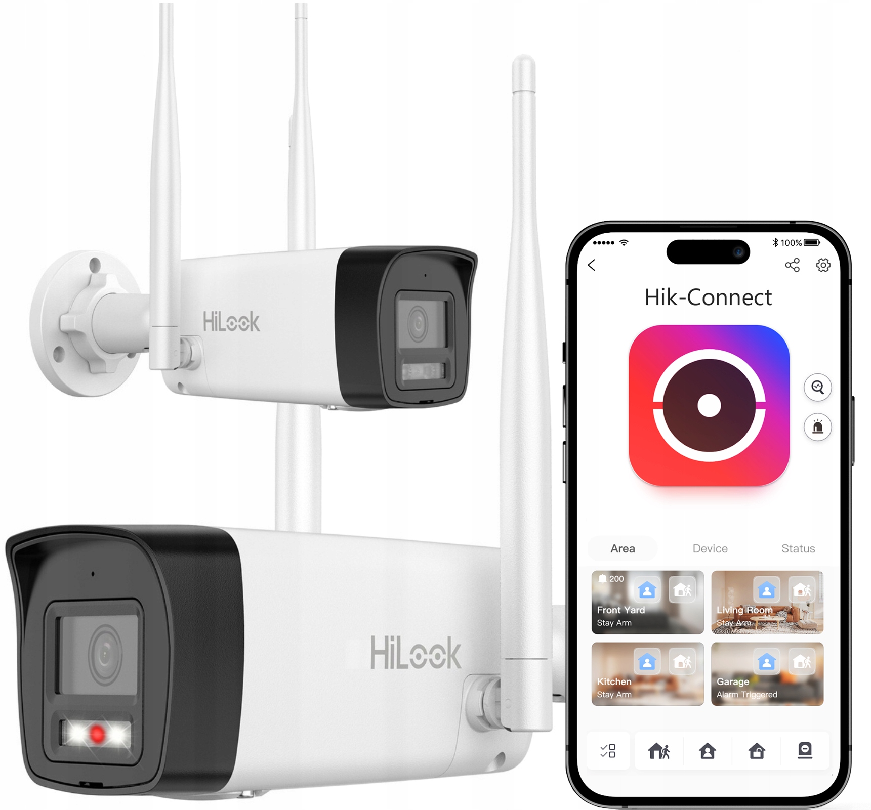 Venkovní WiFi kamera HiLook 4MPx pro systém EasyLink IPC-B140HA-LDF/W