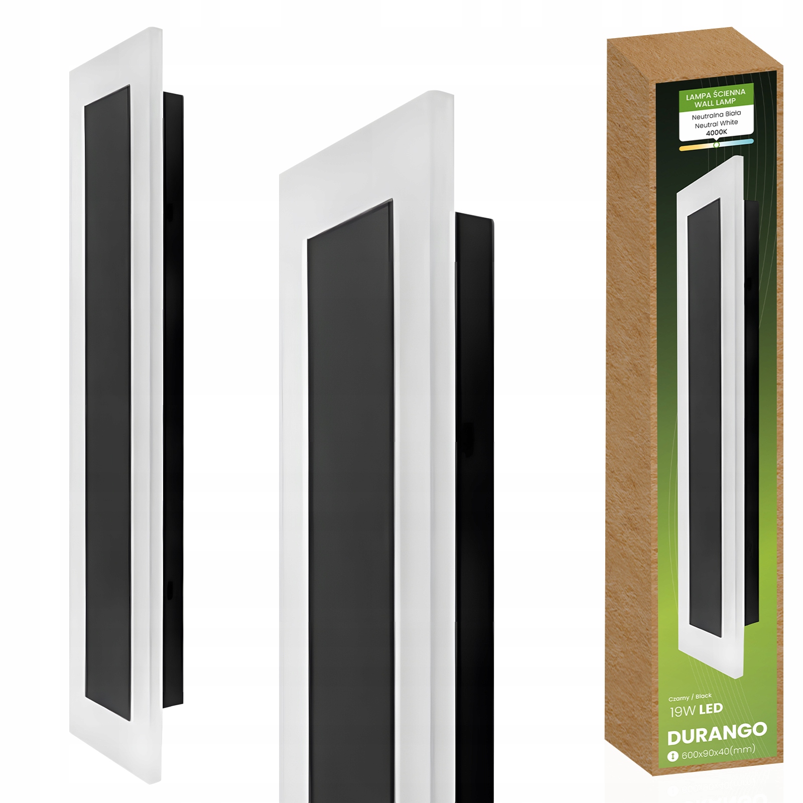 Lampa Elewacyjna Led Kinkiet Ogrodowy 19W 60cm 4500K Lampa Zewnętrzna IP65