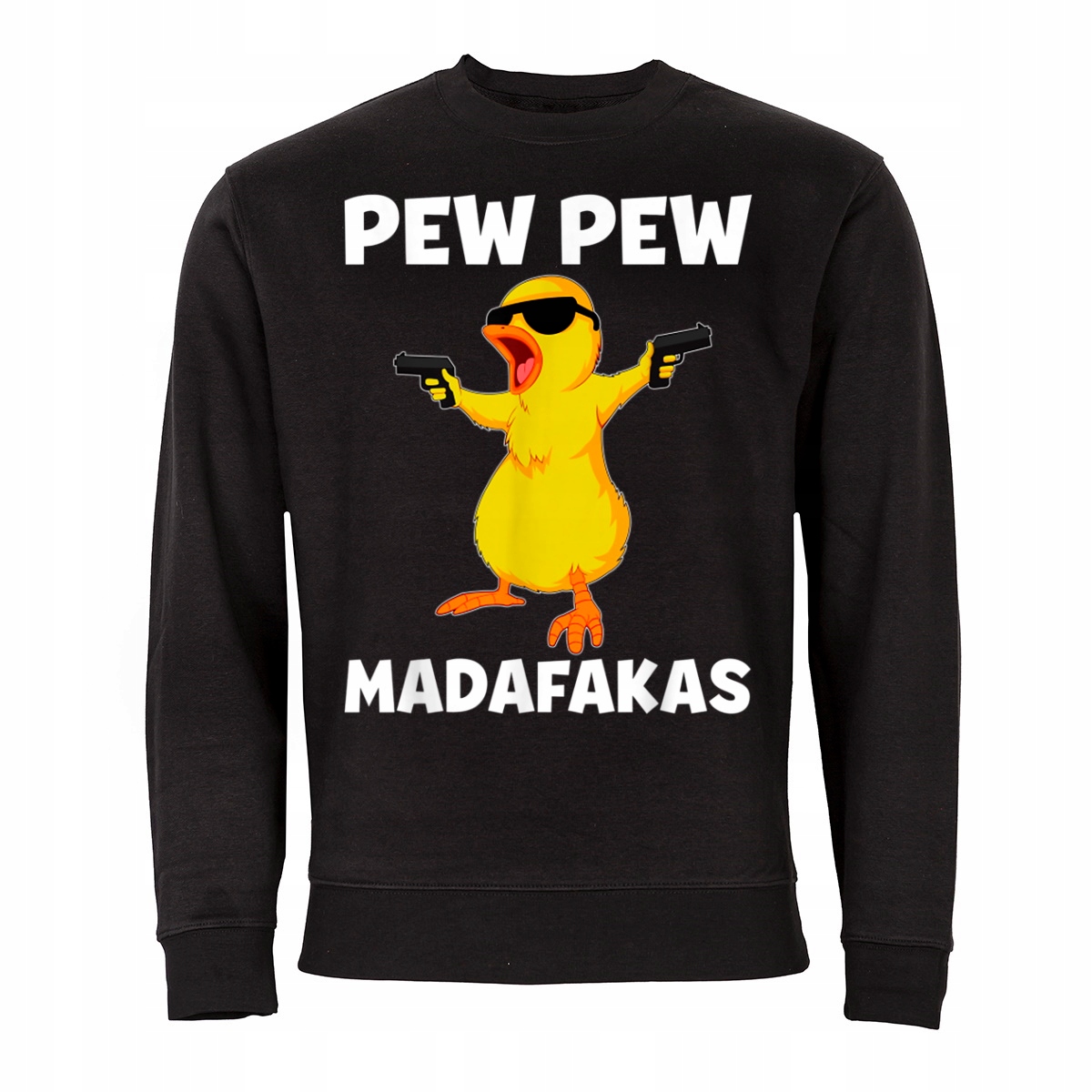 Pánská Mikina Pew Pew Madafakas Žluté Kuřátko