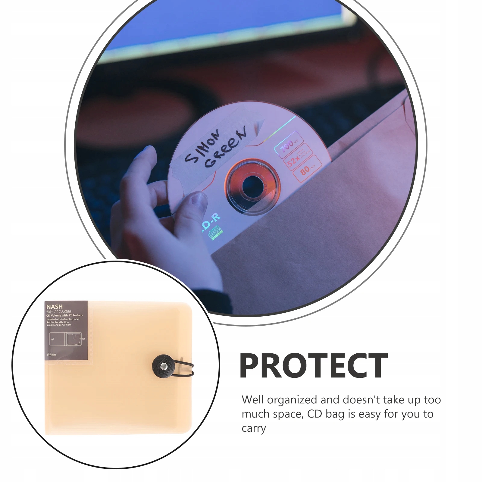 TORBA NA CD PUDEŁKO NA ALBUM PRZENOŚNE PODRÓŻ Marka inna