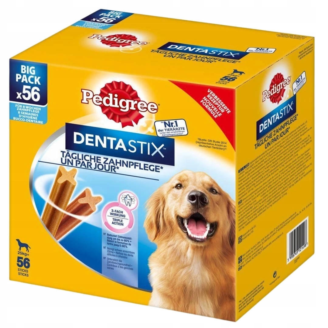 Levně Pamlsky pro psy Pedigree Dentastix pro velké rasy 25kg+ 56 Ks