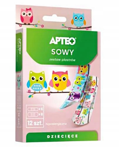 

Apteo Sowy Zestaw plastrów dziecięcych 12 szt.