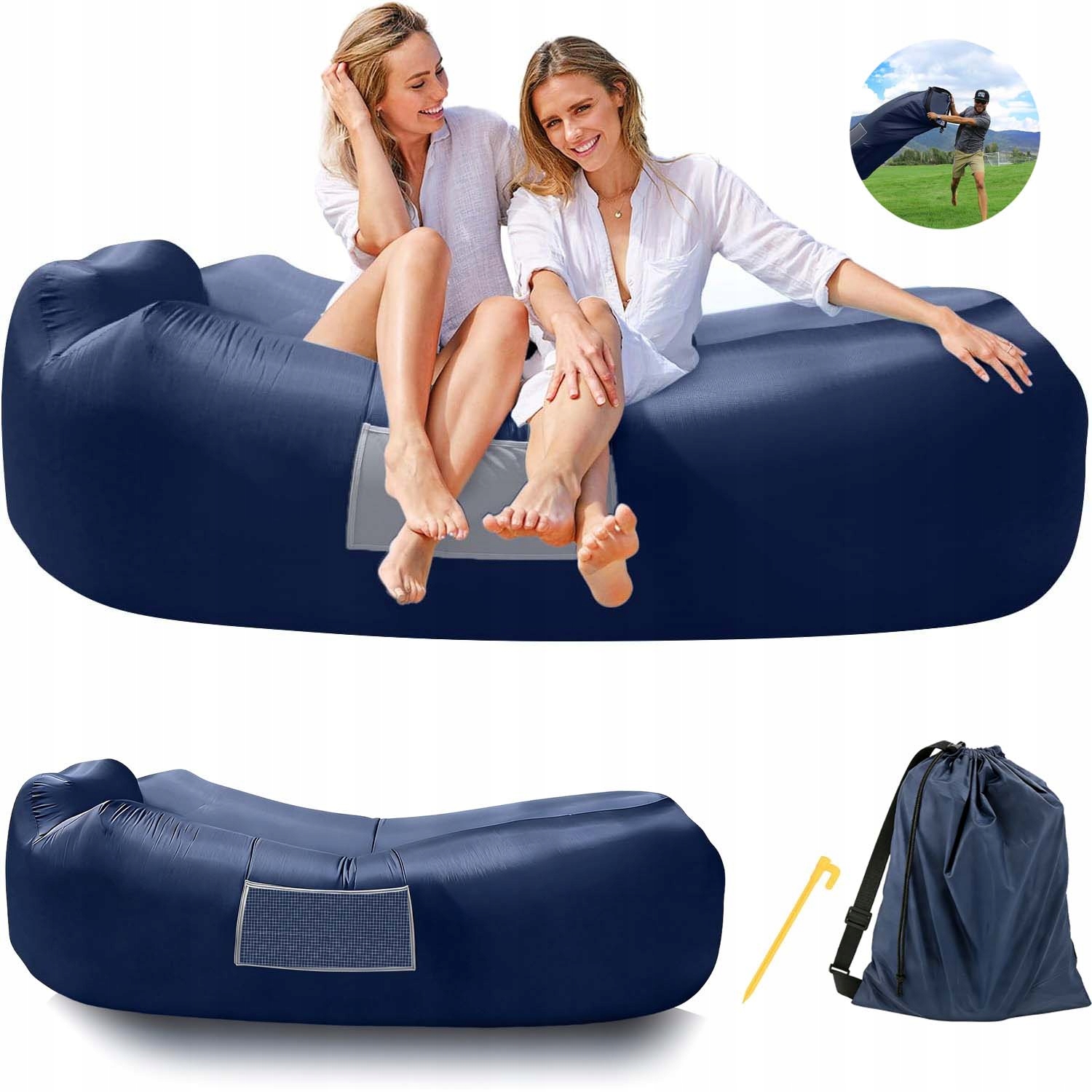 Nafukovací Lehátko Lazy Bag Air Přenosná Pohovka S Voděodolnou Taškou