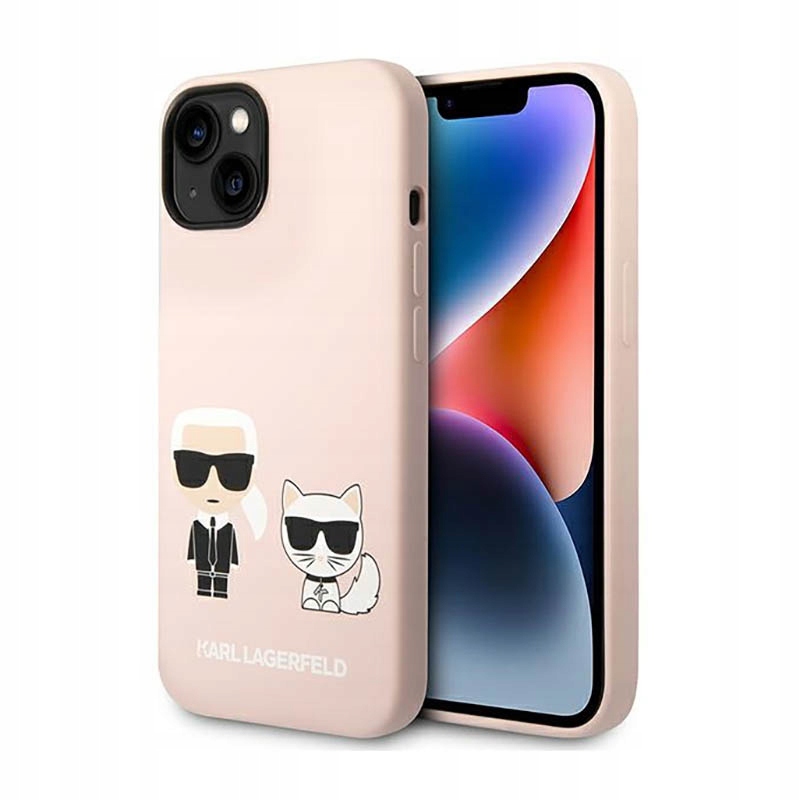 Karl Lagerfeld Pouzdro pro iPhone 14 Plus Liquid Silicone MagSafe růžové