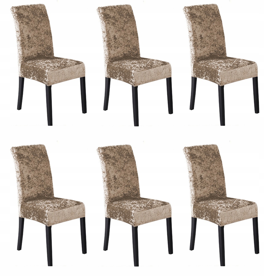 POKROWIEC NA KRZESŁO WZORY ELASTYCZNY UNI 6 szt.