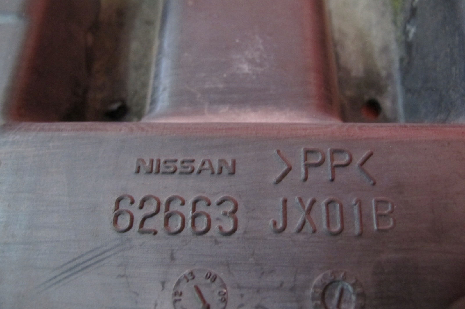 NISSAN NV200 09- cover below bumper front front 62663JX01B