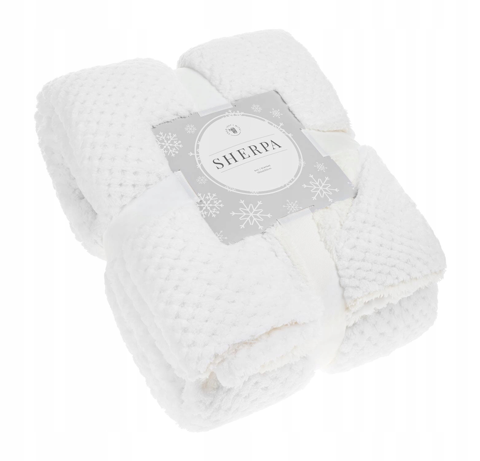 Koc Tlustý 150x200 Beránek Oboustranný Sherpa Zimní Teplý Měkký Přehoz