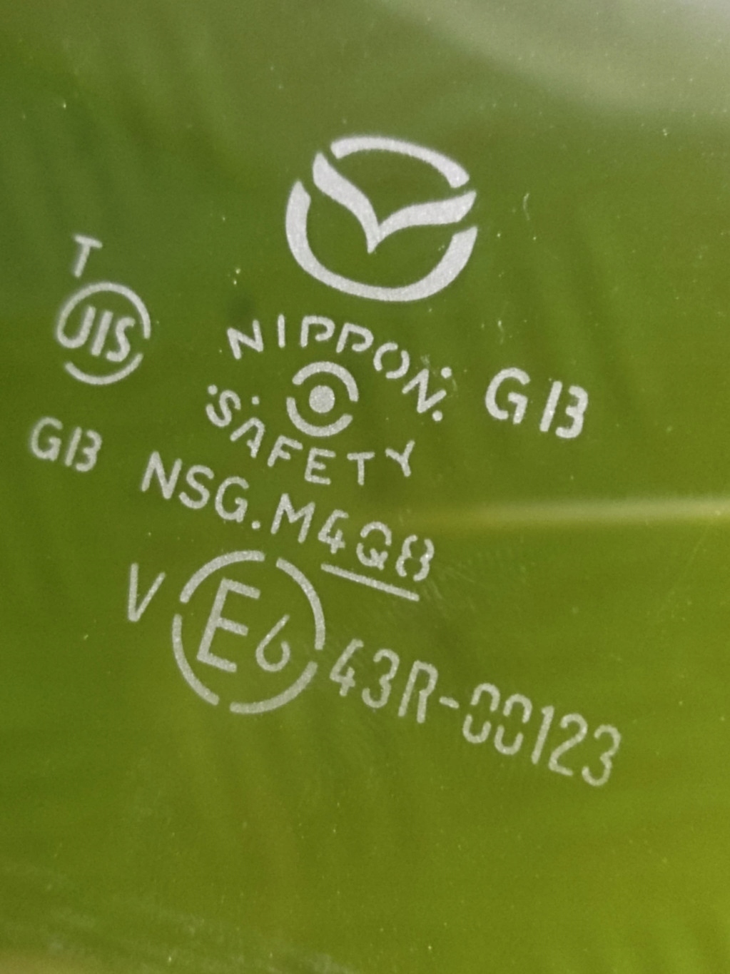 MAZDA 6 II window door left rear part