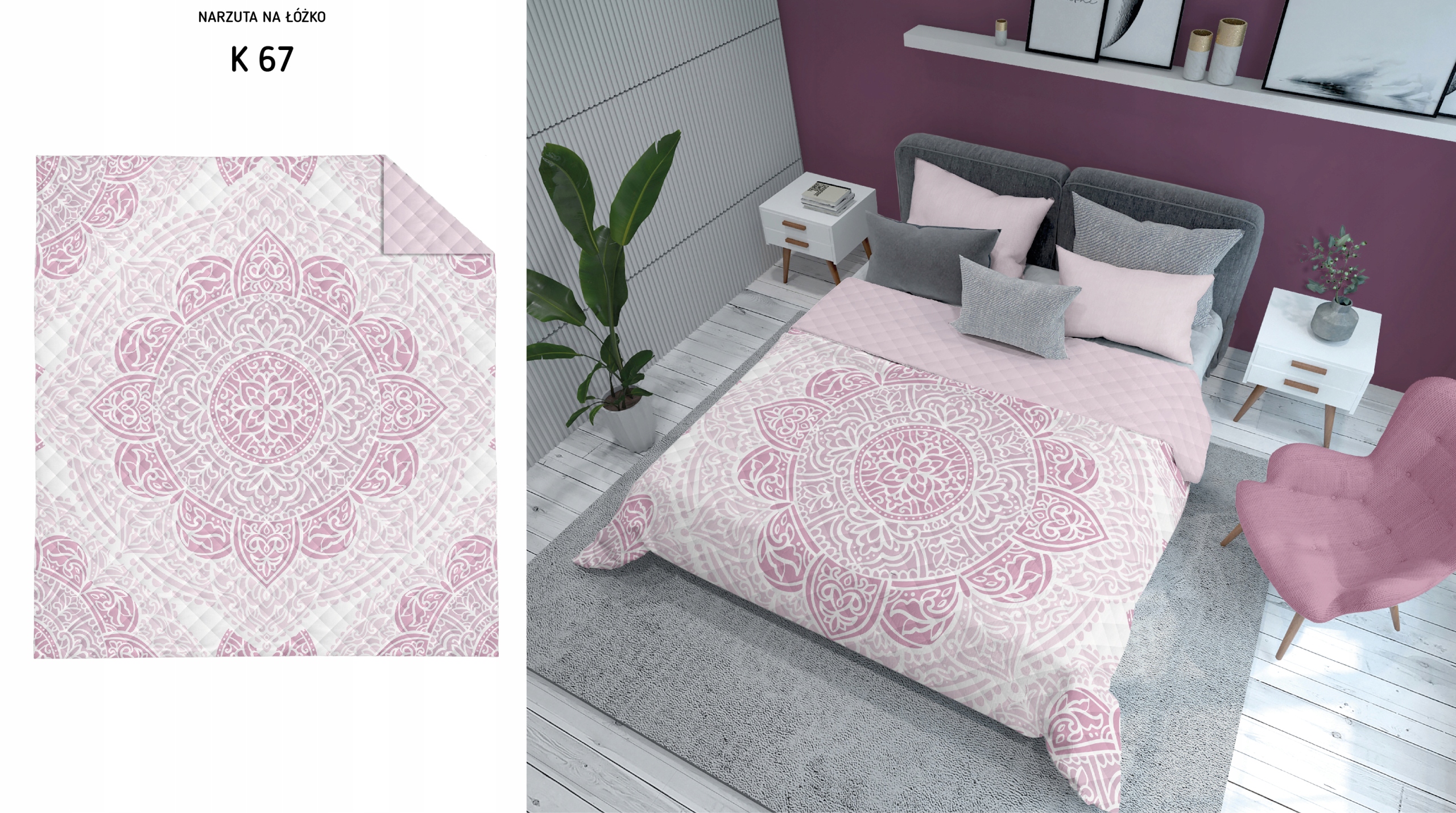 NARZUTA HOLENDERSKA NA ŁÓŻKO DWUSTRONNA DEKORACYJNA KAPA 220x240 EAN (GTIN) 5901685698566