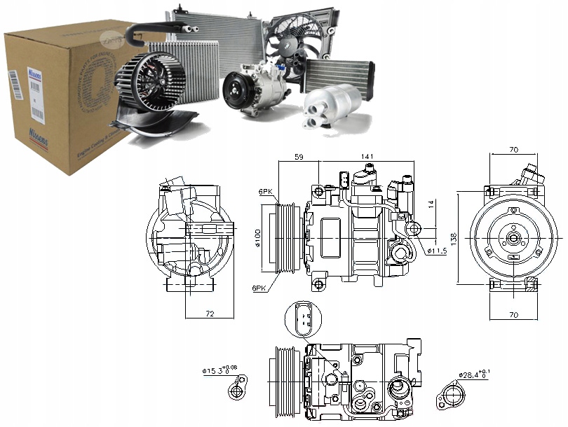 NIS89052 Kompresor Klimatizace Audi A4, A4 Allroa Asistent řidiče #33