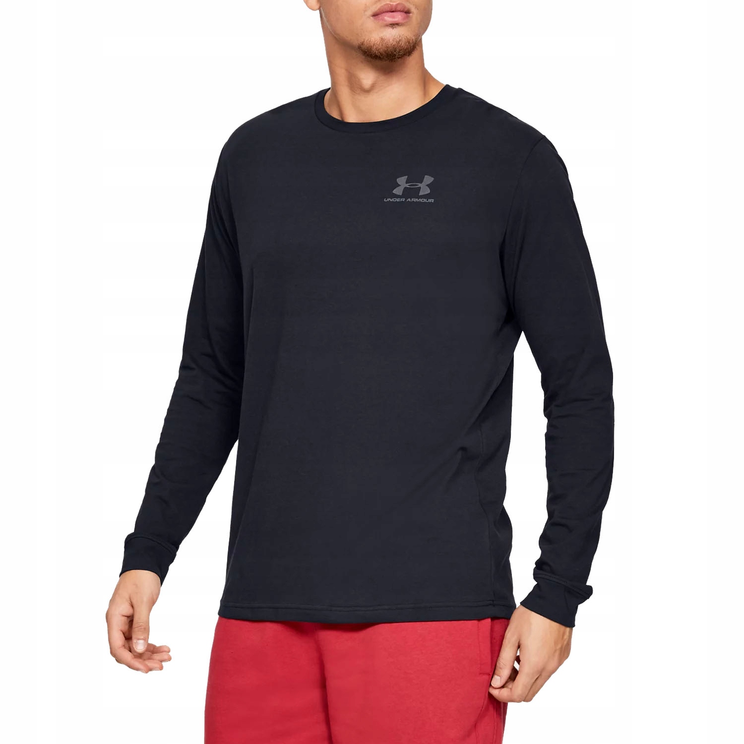 KOSZULKA UNDER ARMOUR LONGSLEEVE DŁUGI RĘKAW PRZEWIEWNA BAWEŁNA 1329585-001 Materiał dominujący bawełna